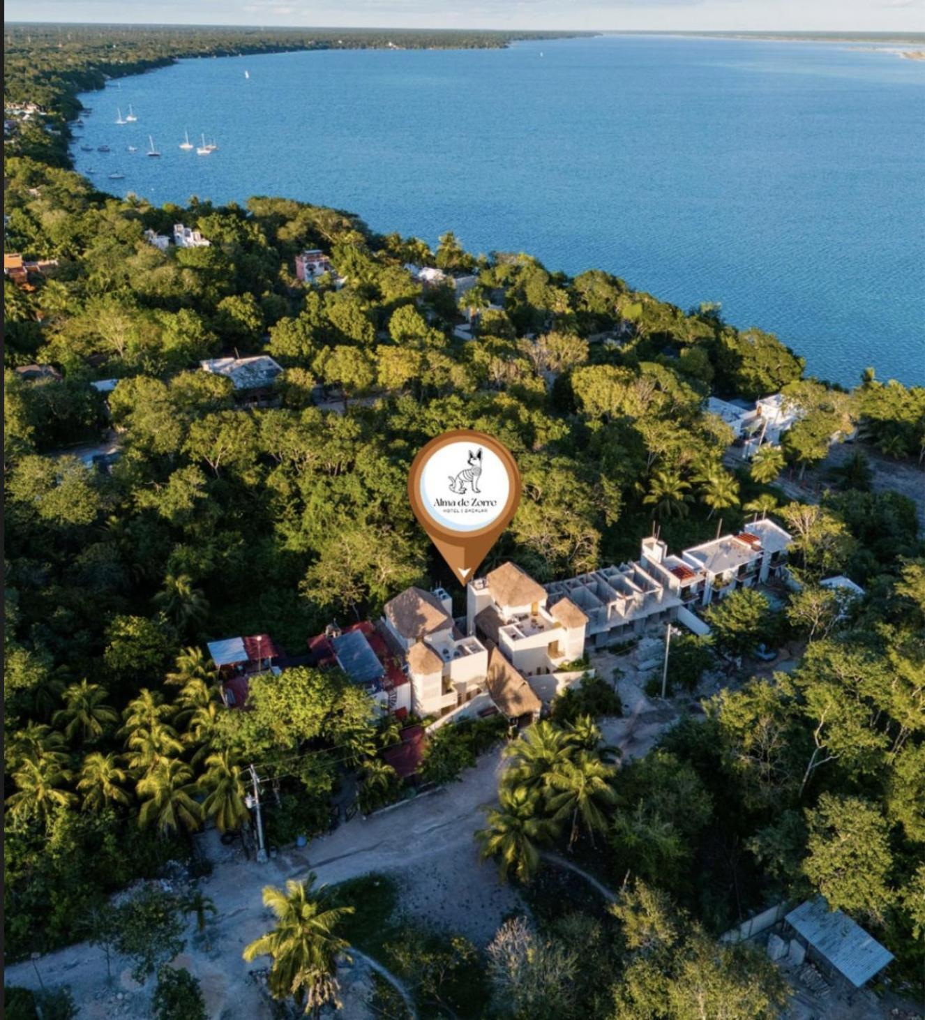 Alma De Zorro Hotel Bacalar Bagian luar foto